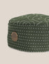 Reversible milton hat with embroidery with printed lining